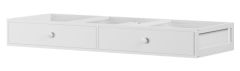 Solid Wood Framed Under Bed Storage Drawers in White Finish