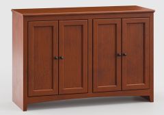 Alder Wood McKenzie 48"W Modular Lower Cabinet with Doors in Antique Cherry Finish
