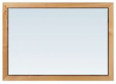 Alder & Walnut Wood Addison Beveled Large Rectangular Mirror in Duet Finish