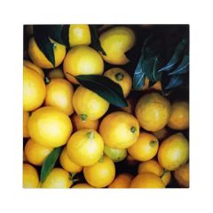 Happy Bunch Lemons Glass Wall Art