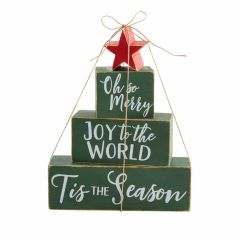 Stacked Block Tree Decor by Mud Pie