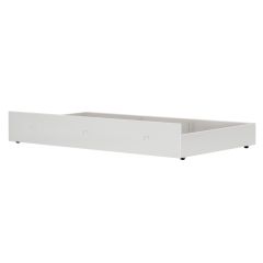 Solid Wood Framed Twin Trundle Bed with Divider Kit in White