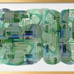 Green Abstract Wall Art