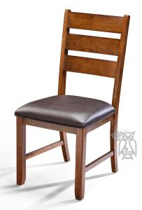 Solid Parawood Wood Mason Ladderback Side Chair