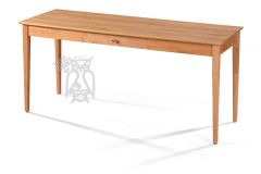 Solid Alder Wood Shaker 64" Writing Table in Natural Finish