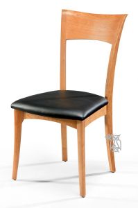 Solid Cherry Wood Ingrid Side Chair Natural Finish