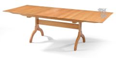 Solid Cherry Wood Sarah 96" Extension Dining Table in Natural Finish