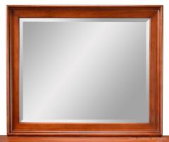 Alder Wood McKenzie Master Mirror in Glazed Antique Cherry Finish