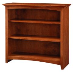 Alder Wood McKenzie Bookcase in Antique Cherry Finish 36"H
