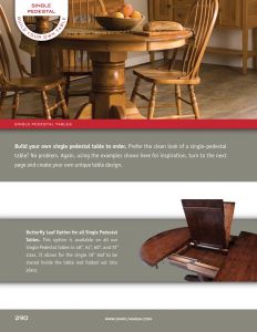 Amish Crafted Style Your Own Single Pedestal Table