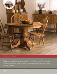 Amish Crafted Style Your Own Studio Pedestal Table