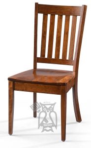 Amish Crafted Solid Character Cherry Wood Wright Side Chair in Michaels Finish