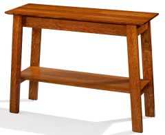 Amish Crafted Solid Quartersawn Oak Wood Marshall Console Table in Michaels Finish