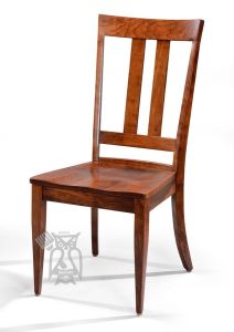 Amish Crafted Solid Premium Cherry Wood Modern Farmhouse Harvest Low Back Side Chair