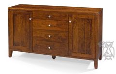 Amish Crafted Solid Cherry Wood Modern Farmhouse Parkdale Server