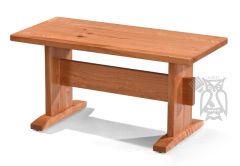 Amish Crafted Solid Character Cherry Wood Shenandoah 36" Trestle Bench in Natural Finish