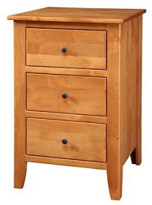 California Made Solid Wood Gilead Night Table in Alder Wood