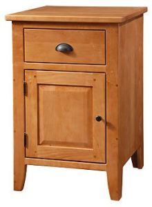 California Made Solid Wood Gilead Bedside Stand Left Door
