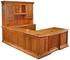California Made Solid Wood U-Shape Office STU818