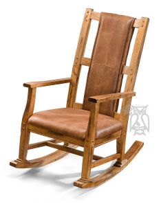 Solid Wood Sedona Rocking Chair with Cushioned seat and Back