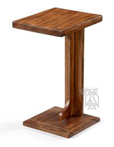 Mahogany Wood Tuscany Sofa Mate Side Tray Table