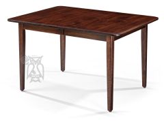 Custom Built Solid Brown Maple Wood Amish Crafted Millcreek Table in Rich Tobacco Finish