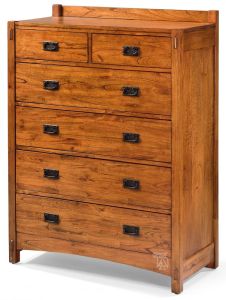 Solid Mindi Wood Mission Hills 6 Drawer Chest of Drawers