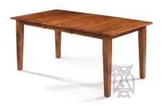 Amish Crafted Solid Maple Wood 66" Long Extension Leg Table in Toffee Finish