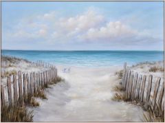 Shore Pathway Wood Framed Wall Art