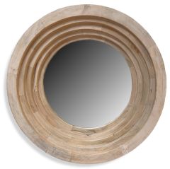 Five Rings Wooden Mirror