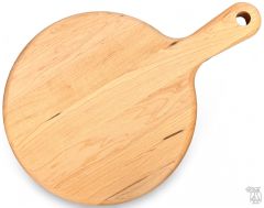 American Made Solid Maple Wood Classic Round Appetizer & Pizza Server
