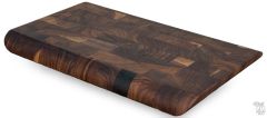 American Made Solid Walnut Wood Infinity Edge End Grain Board 16"