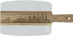 Locally Handcrafted Marble & Wood Bay Area Scape Charcuterie Board - Made in the Bay Area