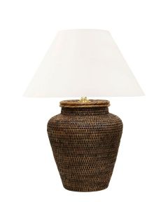 Nantucket Rattan Medium Lamp