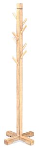 Mahogany Wood Sandy Beach Hat Rack in Beach Pebble Finish