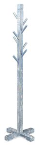 Mahogany Wood Sandy Beach Hat Rack in Ocean Blue Finish