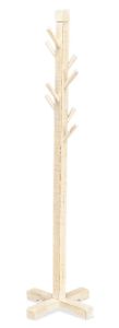 Mahogany Wood Sandy Beach Hat Rack in White Sand Finish