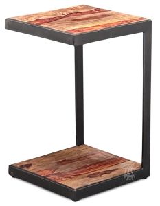 Solid Acacia Wood Manzanita Sofa Mate Table in Natural Finish