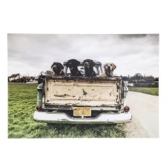 Old Friends Dog Lover Glass Wall Art