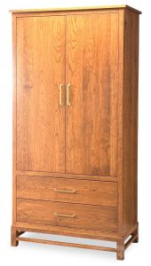 Amish Crafted Solid Cherry Wood Style Your Own Wardrobe Armoire