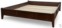 Alder Wood McKenzie Low-Low California King Platform Bed Frame in Cafe Finish
