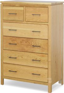 Amish Crafted Solid Cherry Wood Maverick Chest of Drawers in Sealy Finish