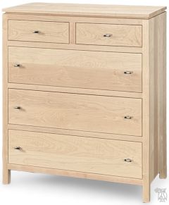 California Made Solid Maple Wood El Monte Chest of Drawers in Desert Finish