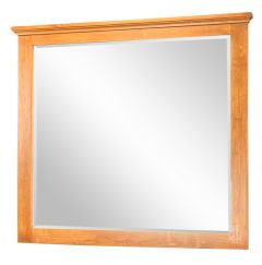 Solid Alder Wood Emerson Mirror in Golden Pecan Finish