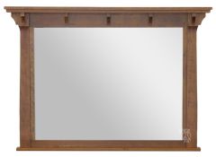 Amish Crafted Solid Character Cherry Wood MaRyan Mirror in Amber Glow Finish