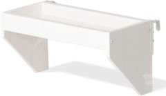 Pine Wood 16" Hanging Tray in White