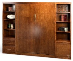 California Made Lindsay Queen Size Wallbed & Side Pier Set in Deer Creek Finish