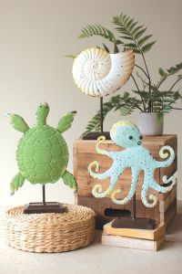 Painted Coastal Sea Creature Decor Each
