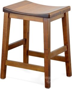Amish Crafted Solid Maple Wood Adam Counter Stool in Michaels Finish
