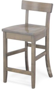 Amish Crafted Solid Maple Wood Aiden Counter Stool in Driftwood Finish